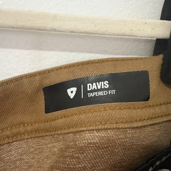 NWT REV'IT! Davis Tapered Fit Jeans Motorcycle Dark Camel W34 L32 - Picture 8 of 9